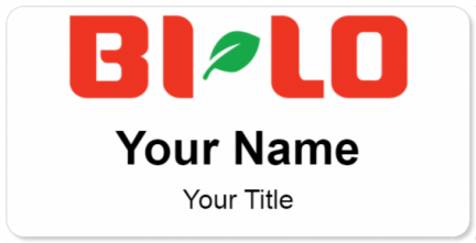 Custom name badges for Bi Lo