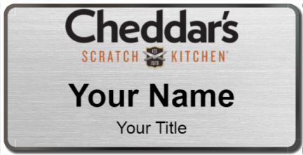 Custom name badges for Cheddars Scratch Kitchen