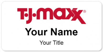 Custom name badges for TJ Maxx