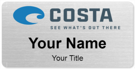 Custom name badges for Costa Del Mar Brand