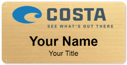 Custom name badges for Costa Del Mar Brand