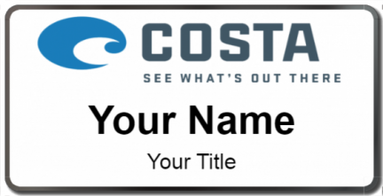 Custom name badges for Costa Del Mar Brand