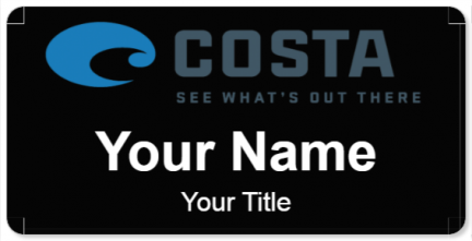 Custom name badges for Costa Del Mar Brand