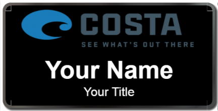 Custom name badges for Costa Del Mar Brand