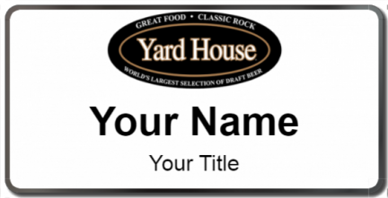 Custom name badges for Yard House