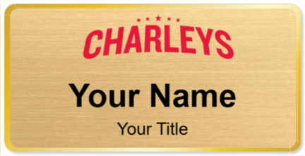 Custom name badges for Charleys Philly Steaks