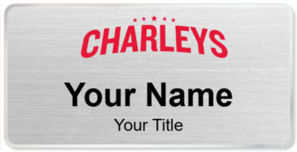 Custom name badges for Charleys Philly Steaks
