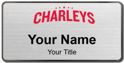 Custom name badges for Charleys Philly Steaks
