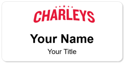 Custom name badges for Charleys Philly Steaks