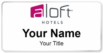 Custom name badges for Aloft Hotels