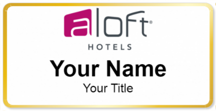 Custom name badges for Aloft Hotels