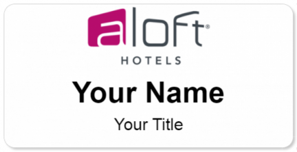Custom name badges for Aloft Hotels
