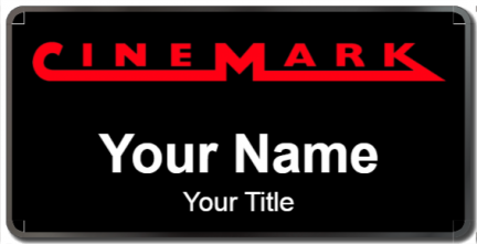 Custom name badges for Cinemark