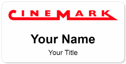 Custom name badges for Cinemark