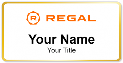 Custom name badges for Regal Cinemas