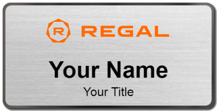 Custom name badges for Regal Cinemas