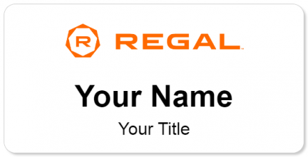 Custom name badges for Regal Cinemas