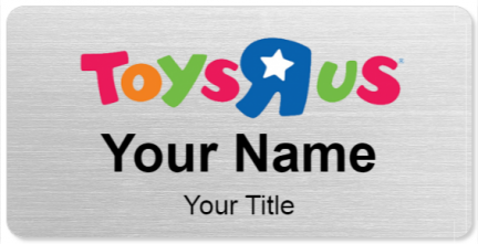 Custom name badges for Toys R Us