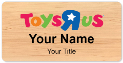 Custom name badges for Toys R Us