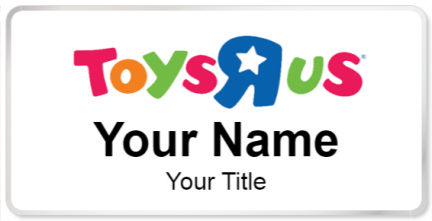 Custom name badges for Toys R Us