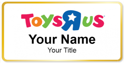 Custom name badges for Toys R Us
