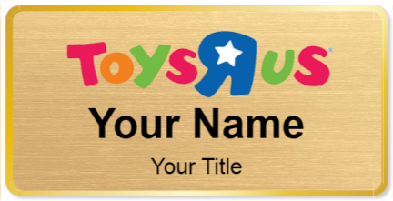 Custom name badges for Toys R Us