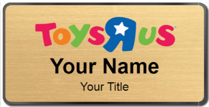 Custom name badges for Toys R Us