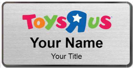 Custom name badges for Toys R Us