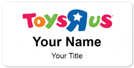 Custom name badges for Toys R Us