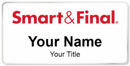 Custom name badges for Smart & Final