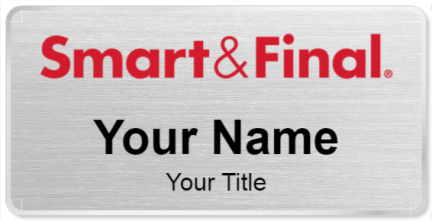 Custom name badges for Smart & Final