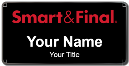 Custom name badges for Smart & Final