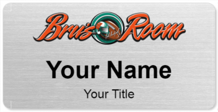 Custom name badges for Brus Room