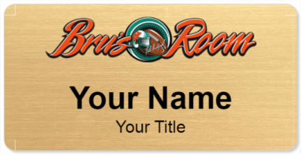 Custom name badges for Brus Room