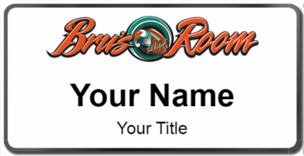 Custom name badges for Brus Room