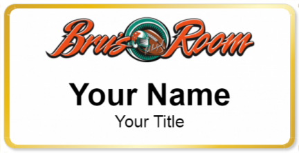 Custom name badges for Brus Room