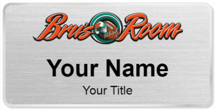 Custom name badges for Brus Room