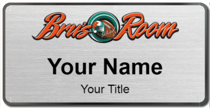 Custom name badges for Brus Room