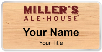 Custom name badges for Millers Ale House