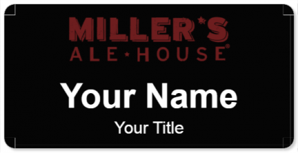 Custom name badges for Millers Ale House