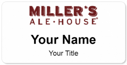 Custom name badges for Millers Ale House