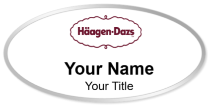 Custom name badges for Haagen Dazs