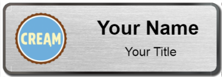 Custom name badges for Cream Ice Cream