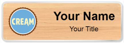 Custom name badges for Cream Ice Cream