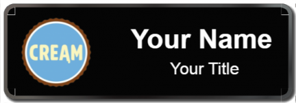 Custom name badges for Cream Ice Cream