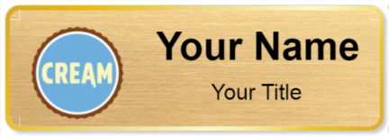 Custom name badges for Cream Ice Cream