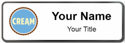 Custom name badges for Cream Ice Cream