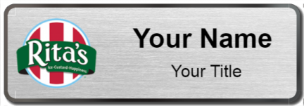 Custom name badges for Ritas Ice