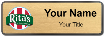 Custom name badges for Ritas Ice