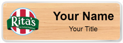 Custom name badges for Ritas Ice